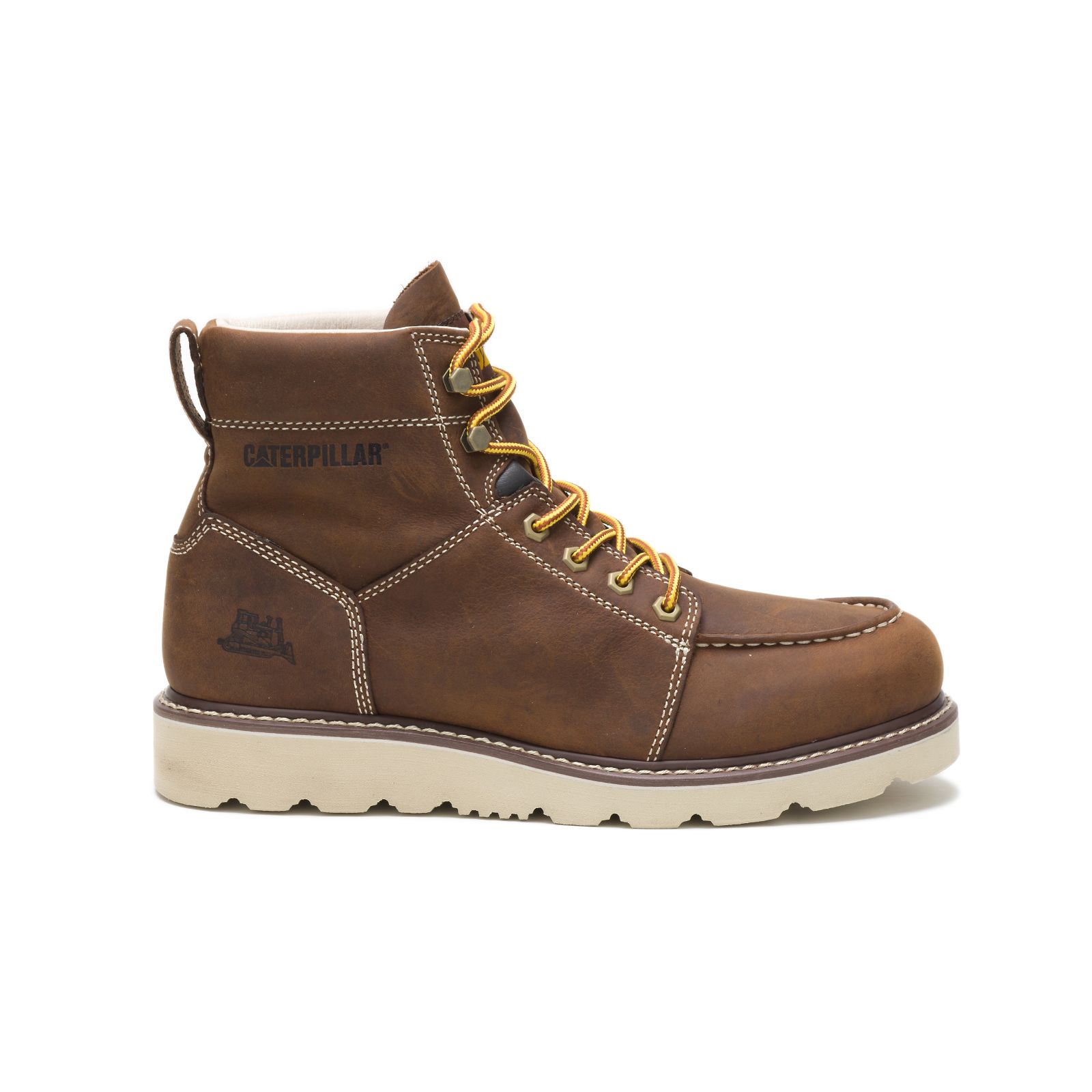 Caterpillar Boots South Africa - Cat Men's Tradesman Work Boots Chocolate Brown HP3186240